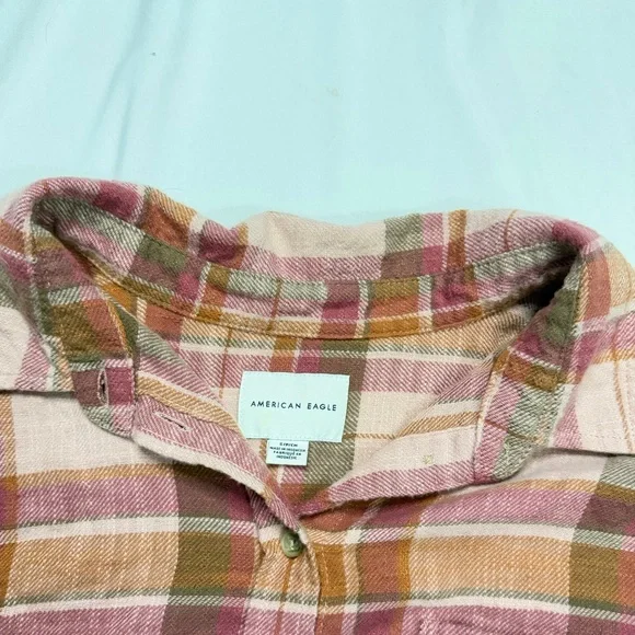American Eagle distressed flannel - Picture 6 of 7